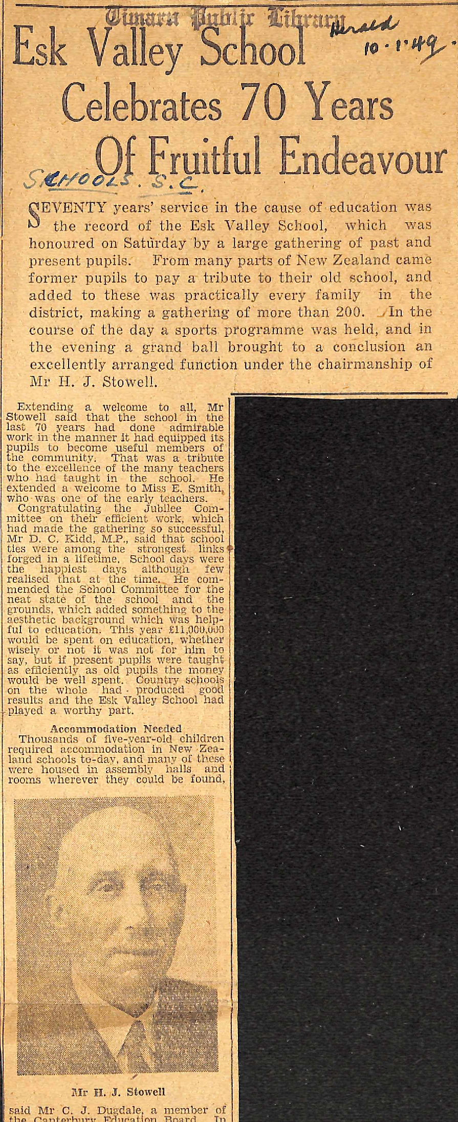 Esk Valley School Celebrates 70 Years Of Fruitful Endeavour