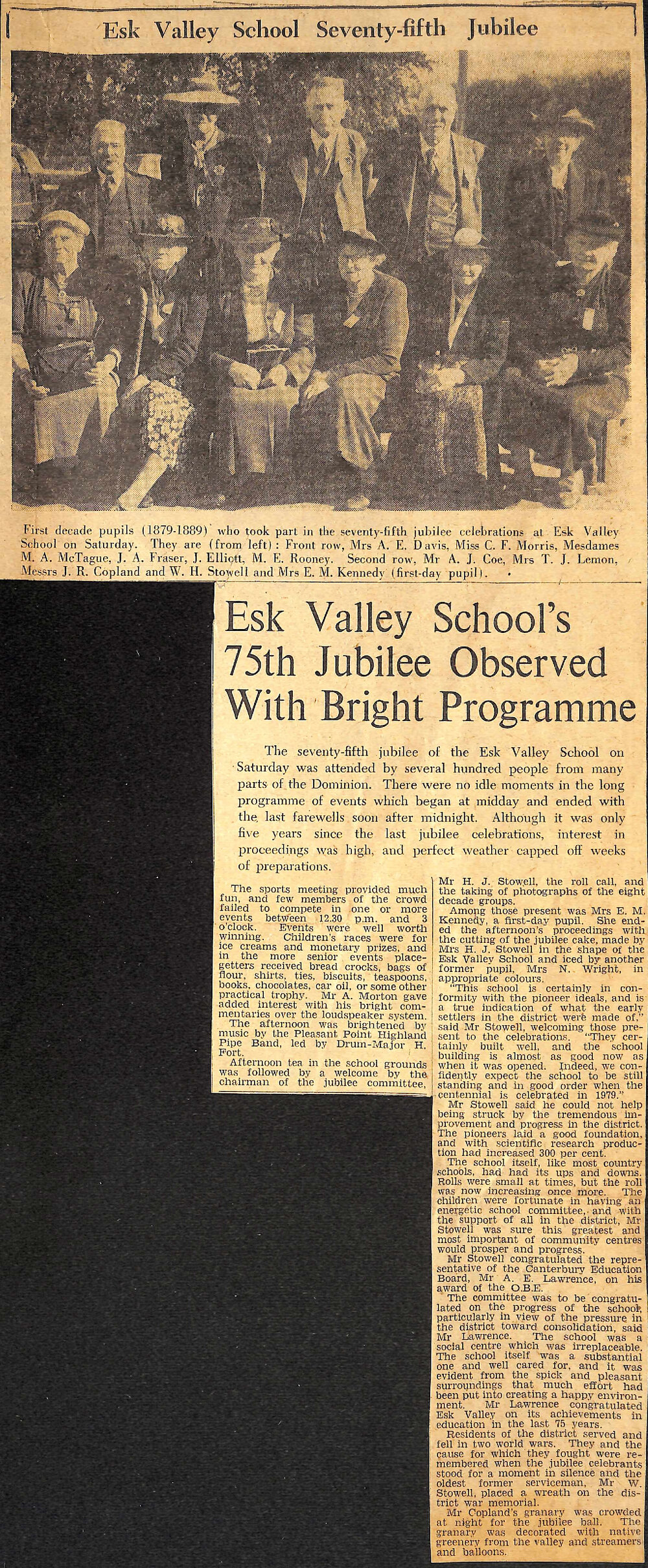 Esk Valley School's 75th Jubilee Observed With Bright Programme