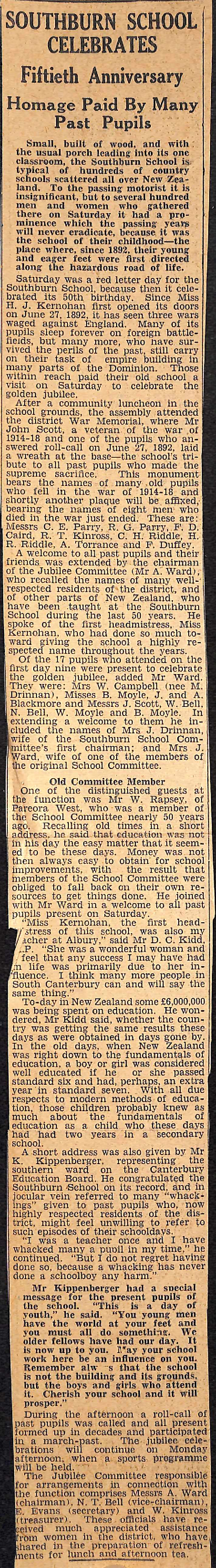 Southburn School Celebrates, Fiftieth Anniversary, Homage Paid By Many Past Pupils