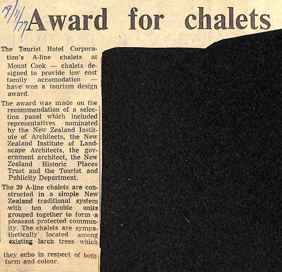 Award for chalets