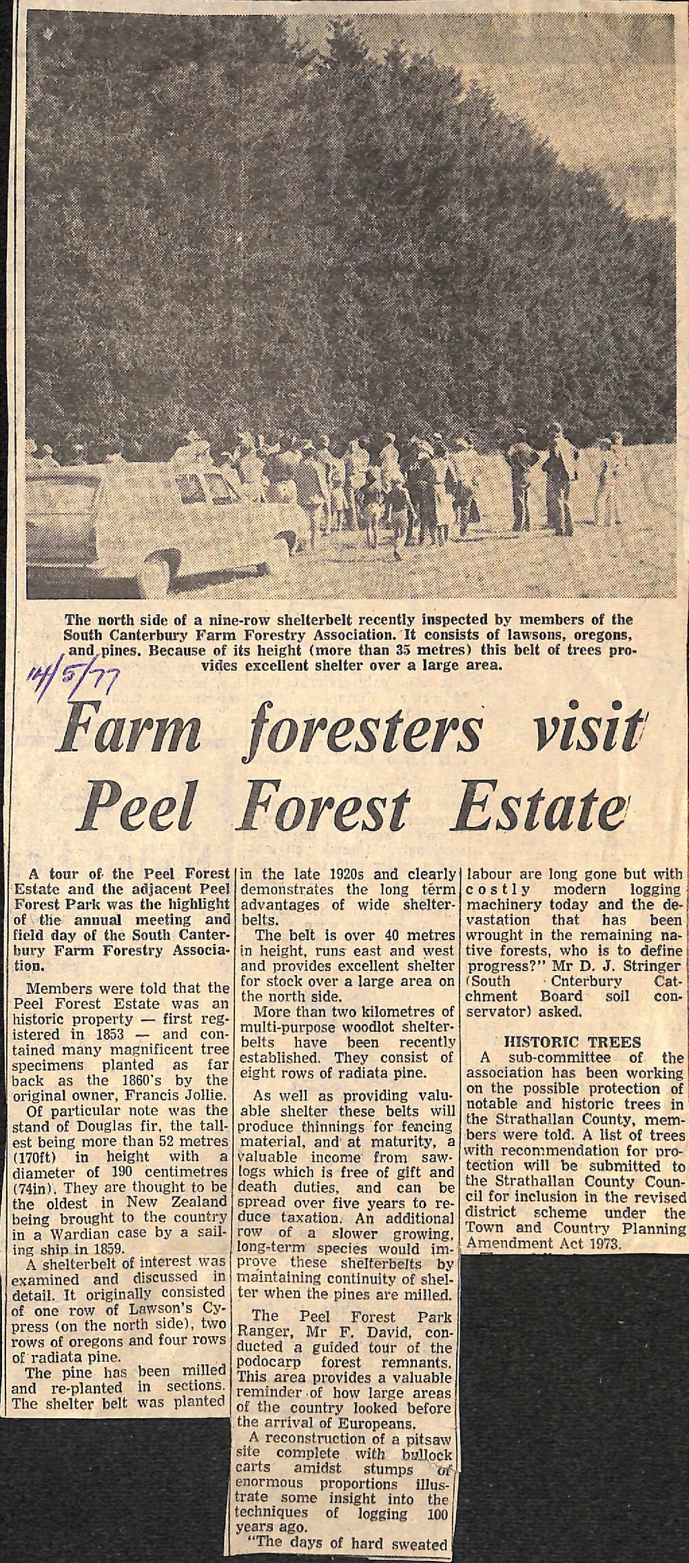 Farm foresters visit Peel Forest Estate