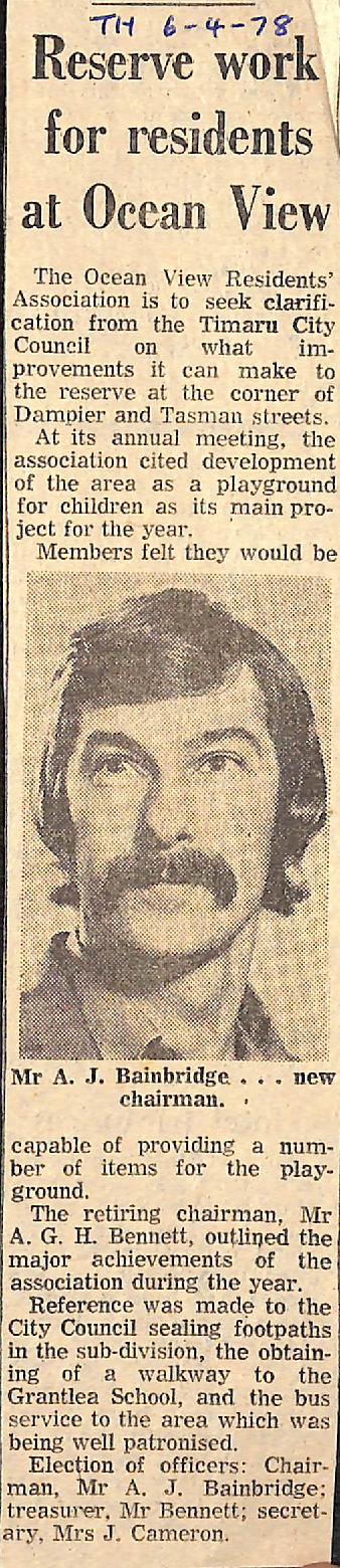 Reserve work for residents at Ocean View