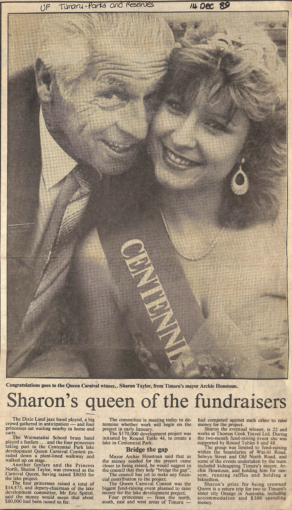Sharon's queen of the fundraisers