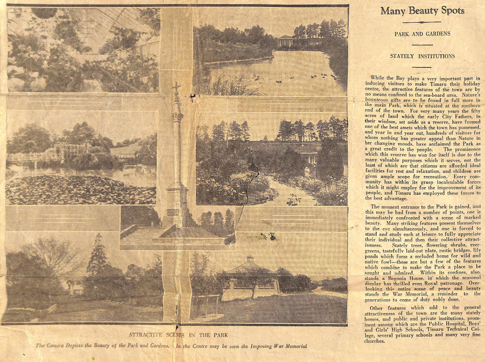 Many Beauty Spots, Parks and Gardens, Stately Institutions