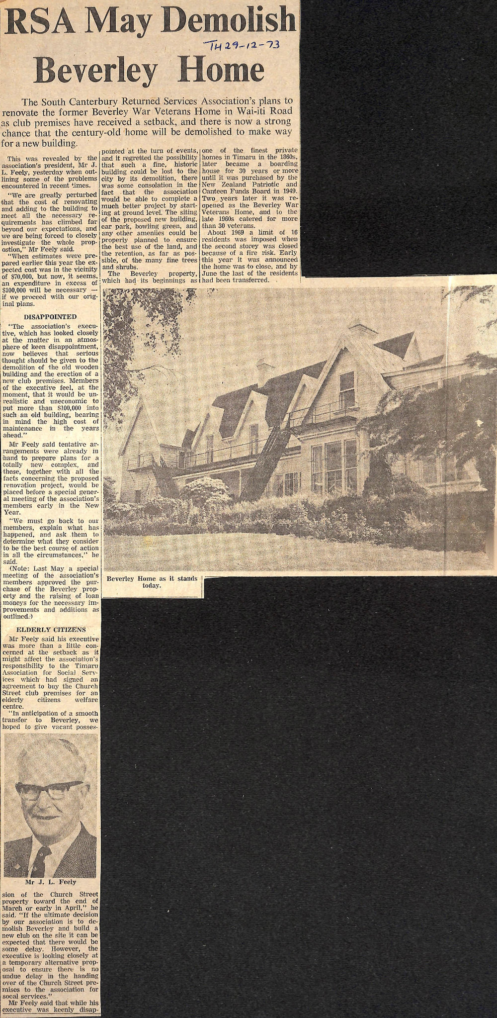 RSA May Demolish Beverley Home