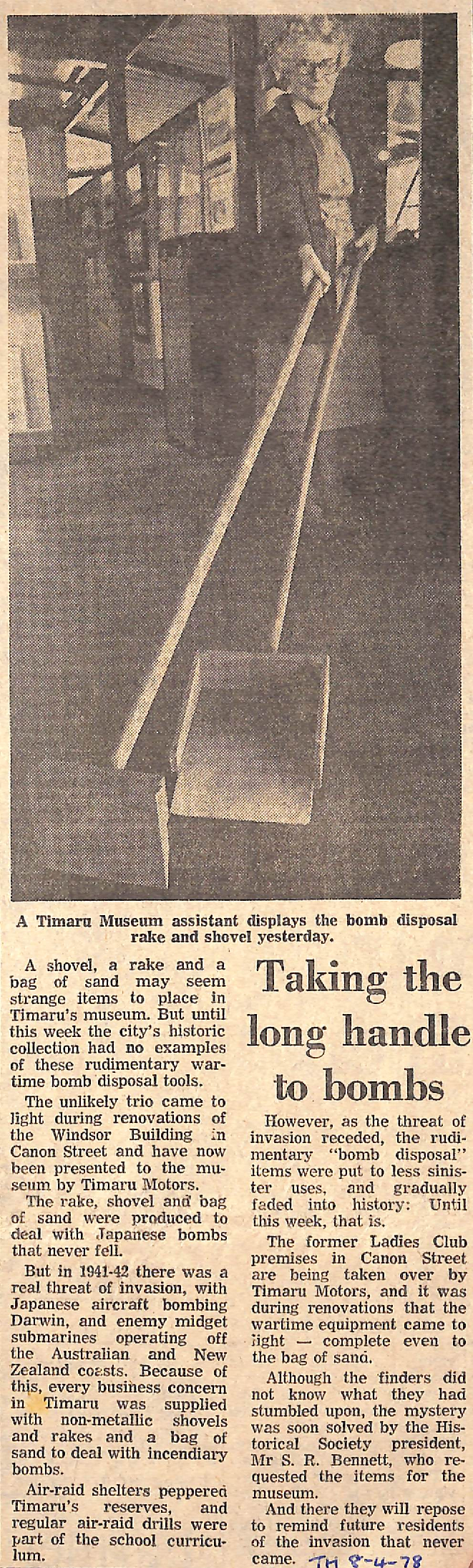 Taking the long handle to bombs 