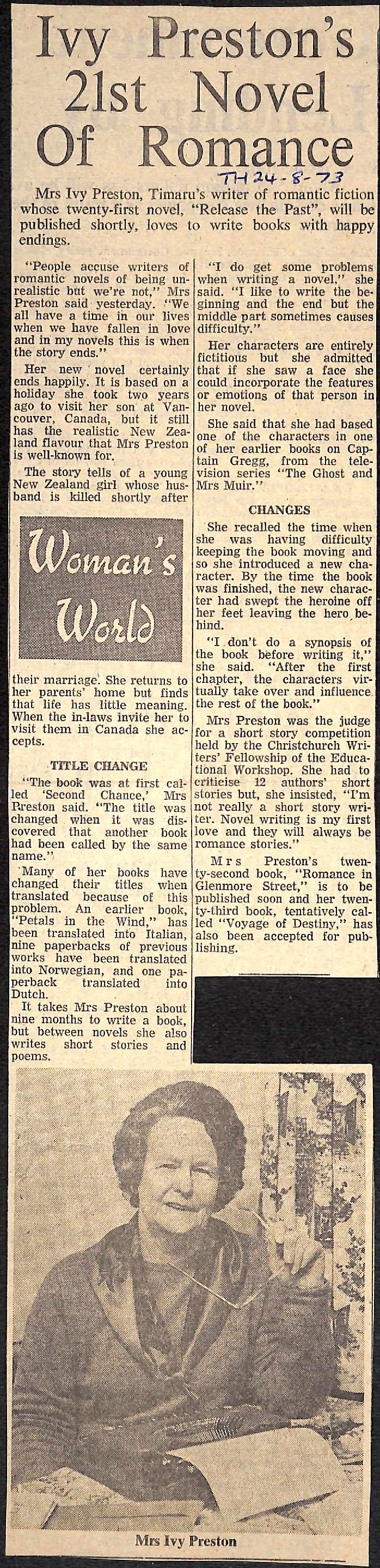 Ivy Preston's 21st Novel of Romance