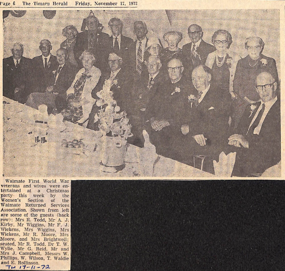 Waimate Women's Section of the Returned Service Association