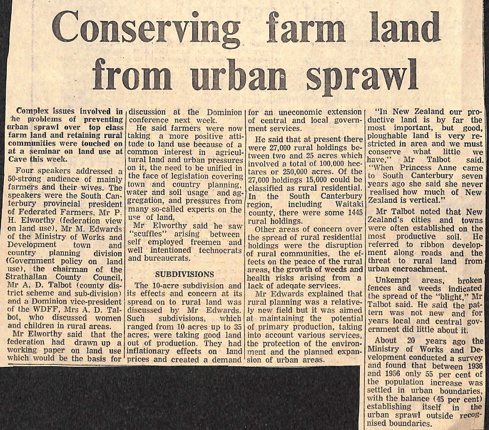 Conserving farmland from urban sprawl