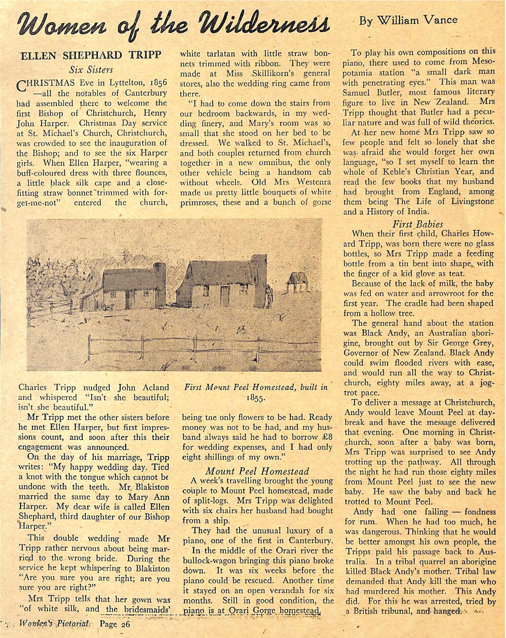 Women of the Wilderness: Ellen Shephard Tripp, Part I - Six Sisters