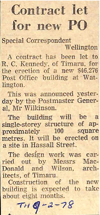 Contract let for new PO