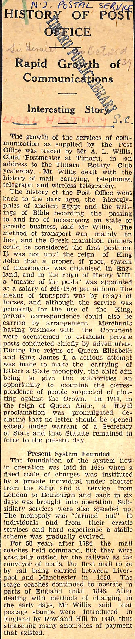 History of Post Office: Rapid Growth of Communications, Interesting Story