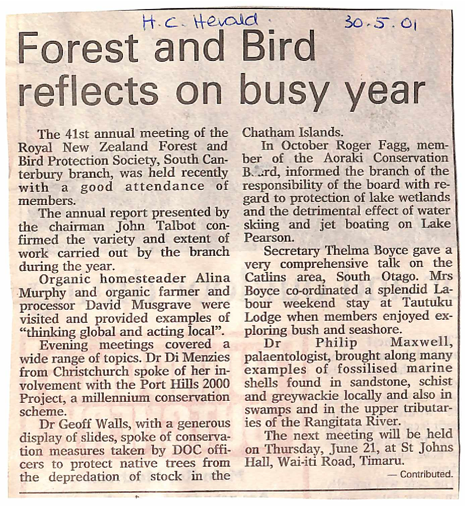 Forest and Bird reflects on a busy year