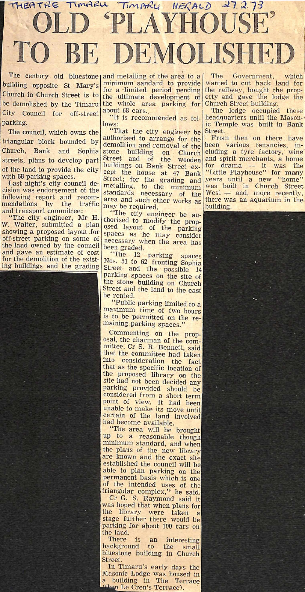 Old 'Playhouse' To Be Demolished