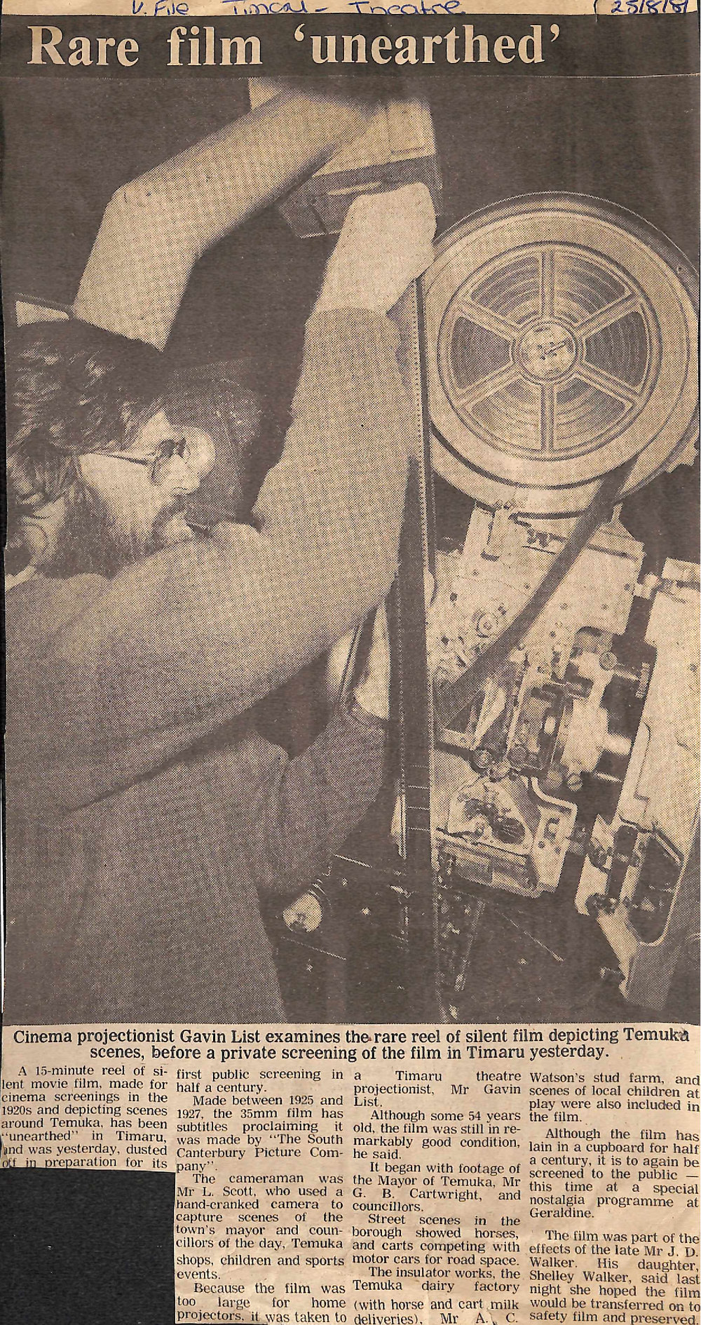 Rare film 'unearthed'