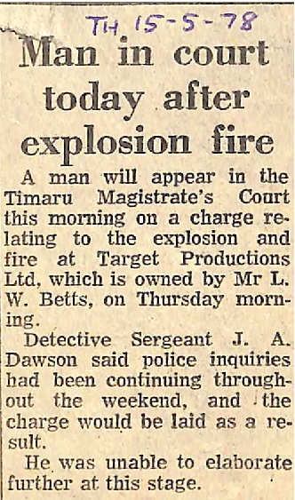 Man in court today after explosion fire