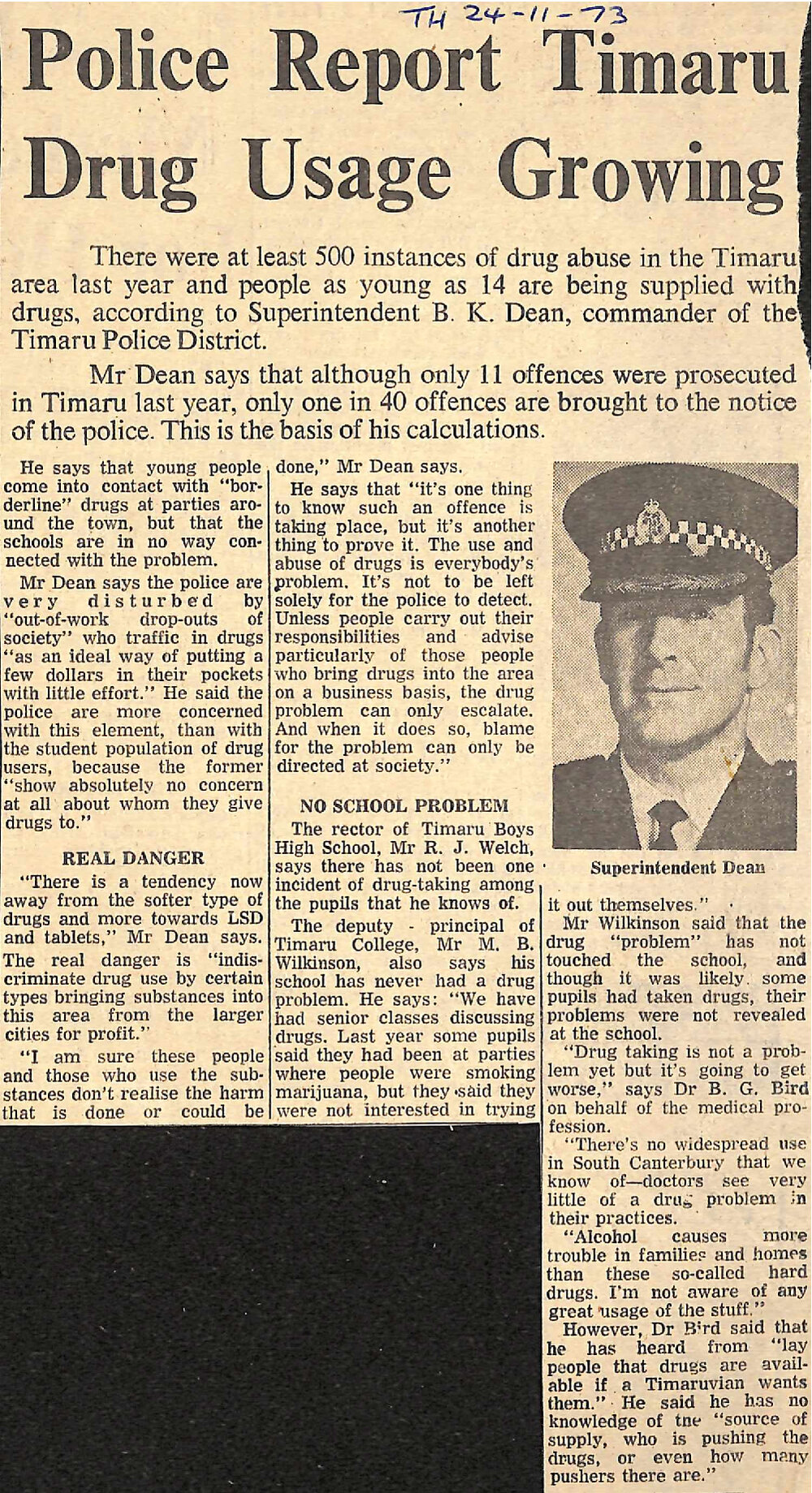 Police Report Timaru Drug Usage Growing