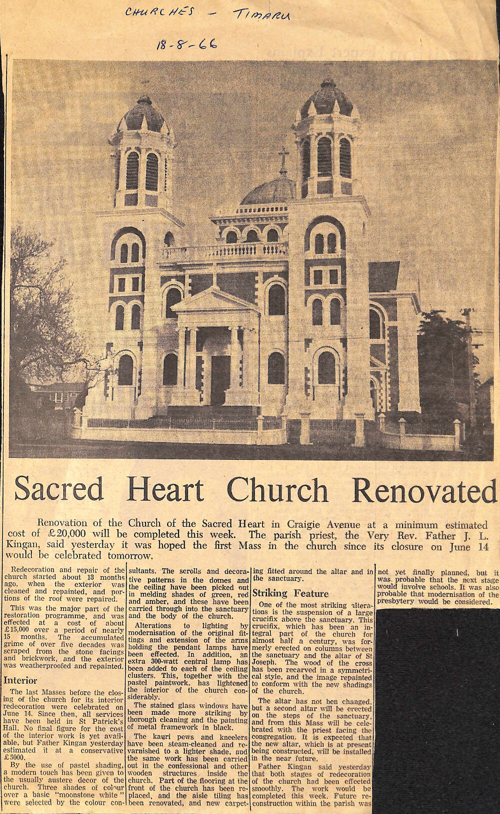 Sacred Heart Church Renovated 