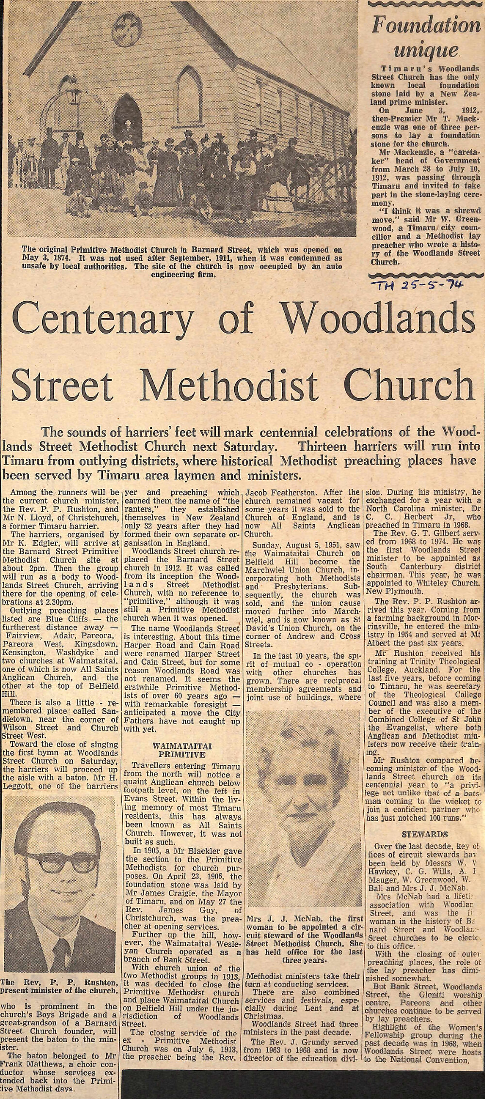 Centenary of Woodlands Street Methodist Church / Foundation Unique