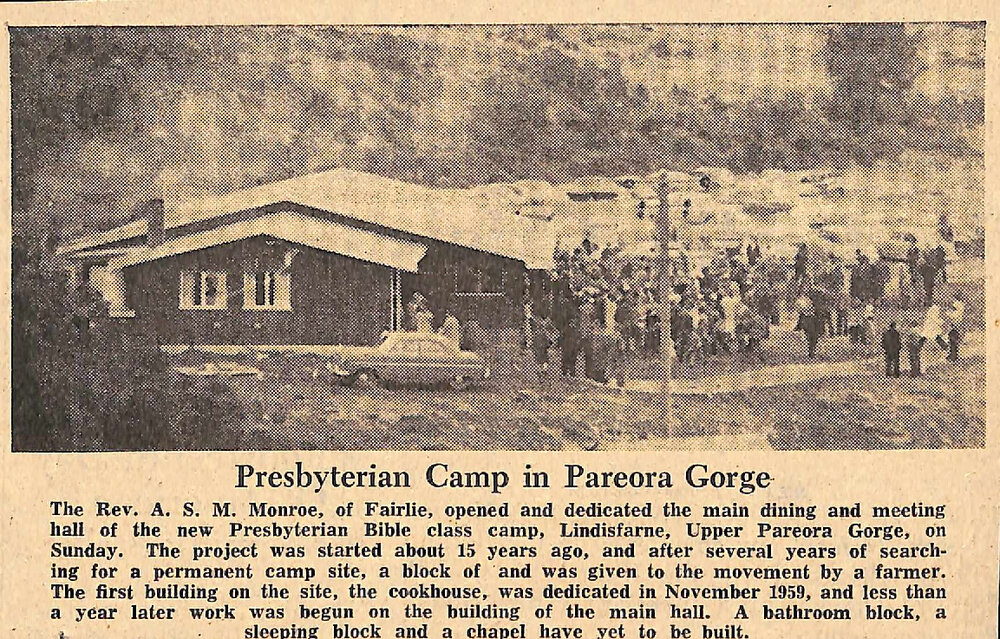 Presbyterian Camp in Pareora Gorge