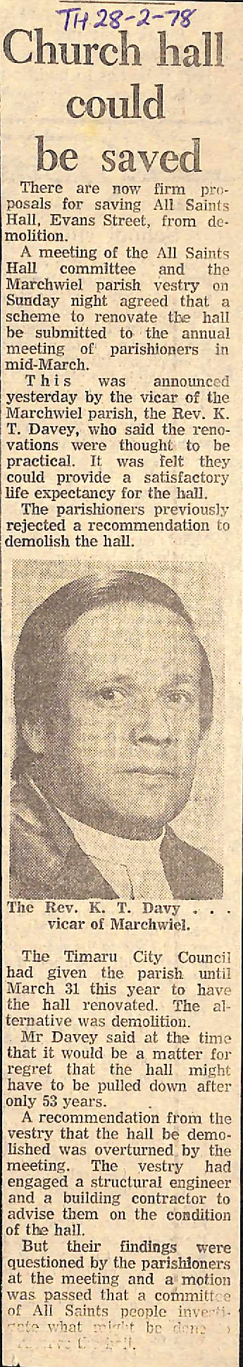 Church hall could be saved 