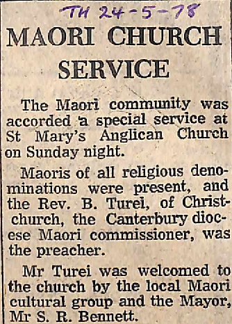 Maori Church Service