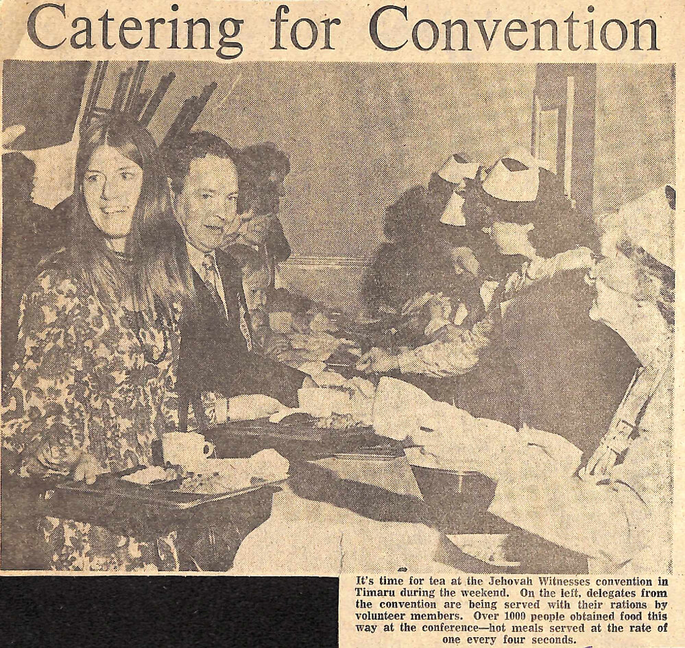 Catering for Convention, A Meal Every Four Seconds At Witnesses' Convention