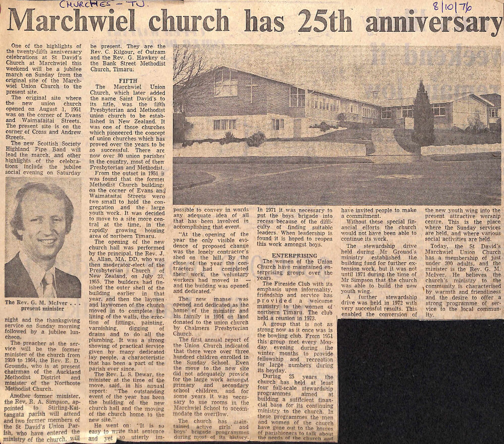Marchwiel church has 25th anniversary