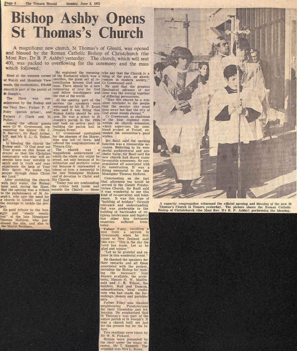 Bishop Ashby Opens St Thomas's Church