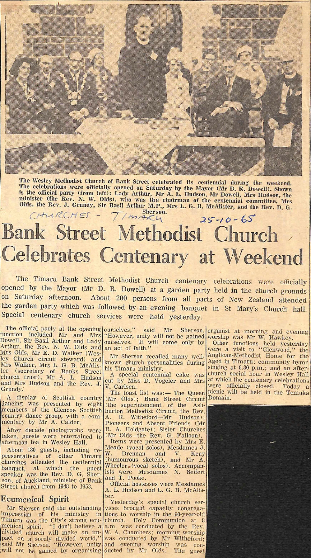 Bank Street Methodist Church Celebrates Centenary at Weekend