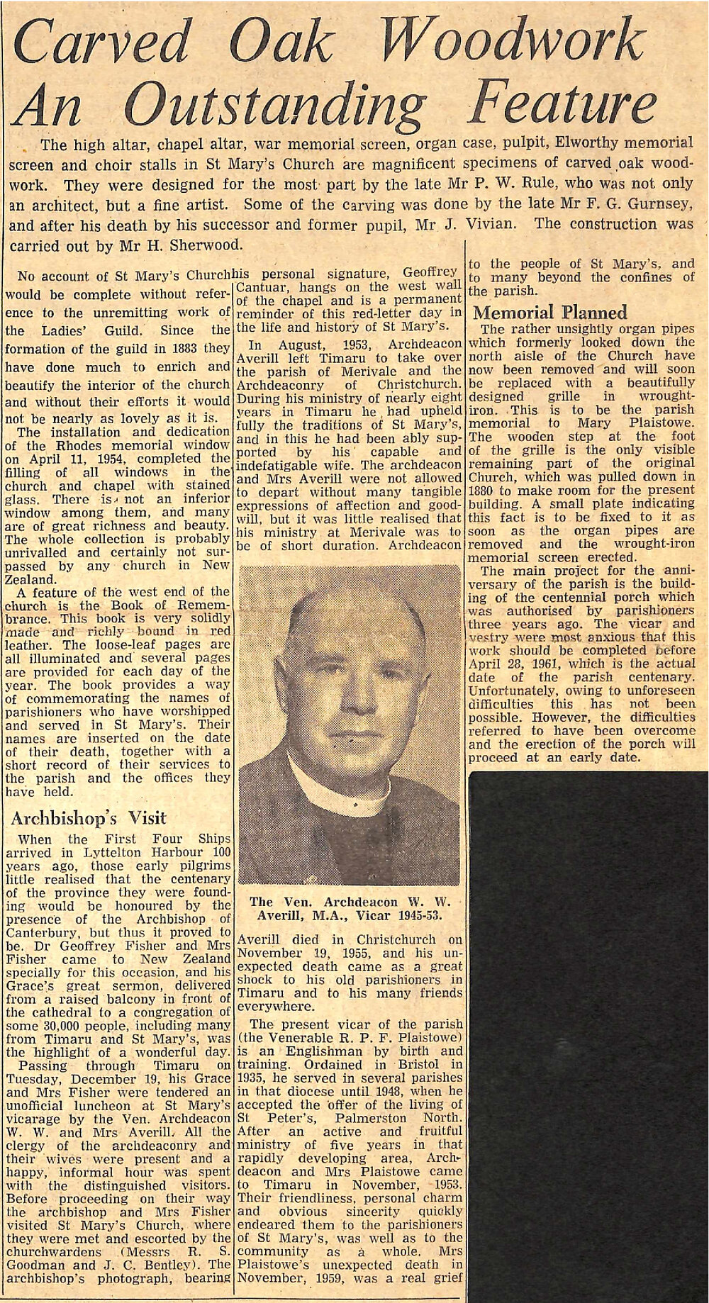 Carved Oak Woodwork An Outstanding Feature