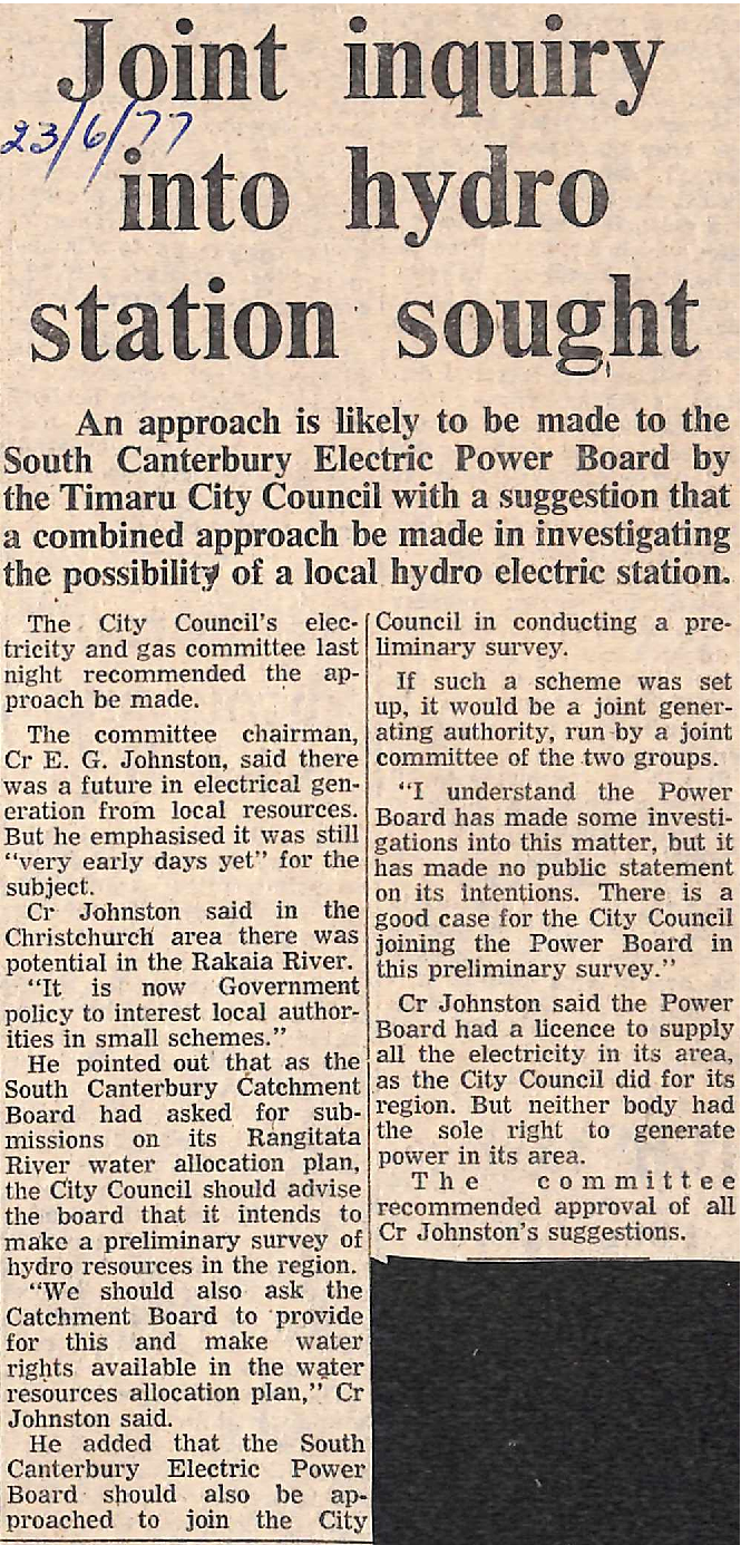 Joint inquiry into hydro station sought