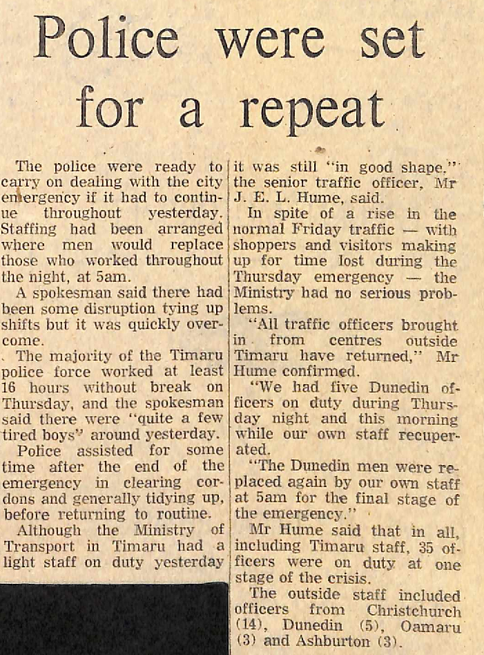 Police were set for a repeat