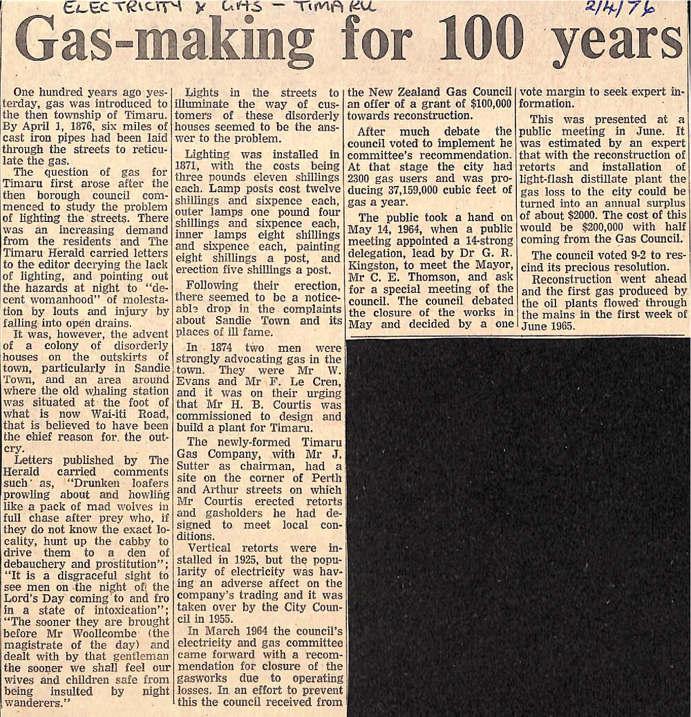 Gas-making for 100 years