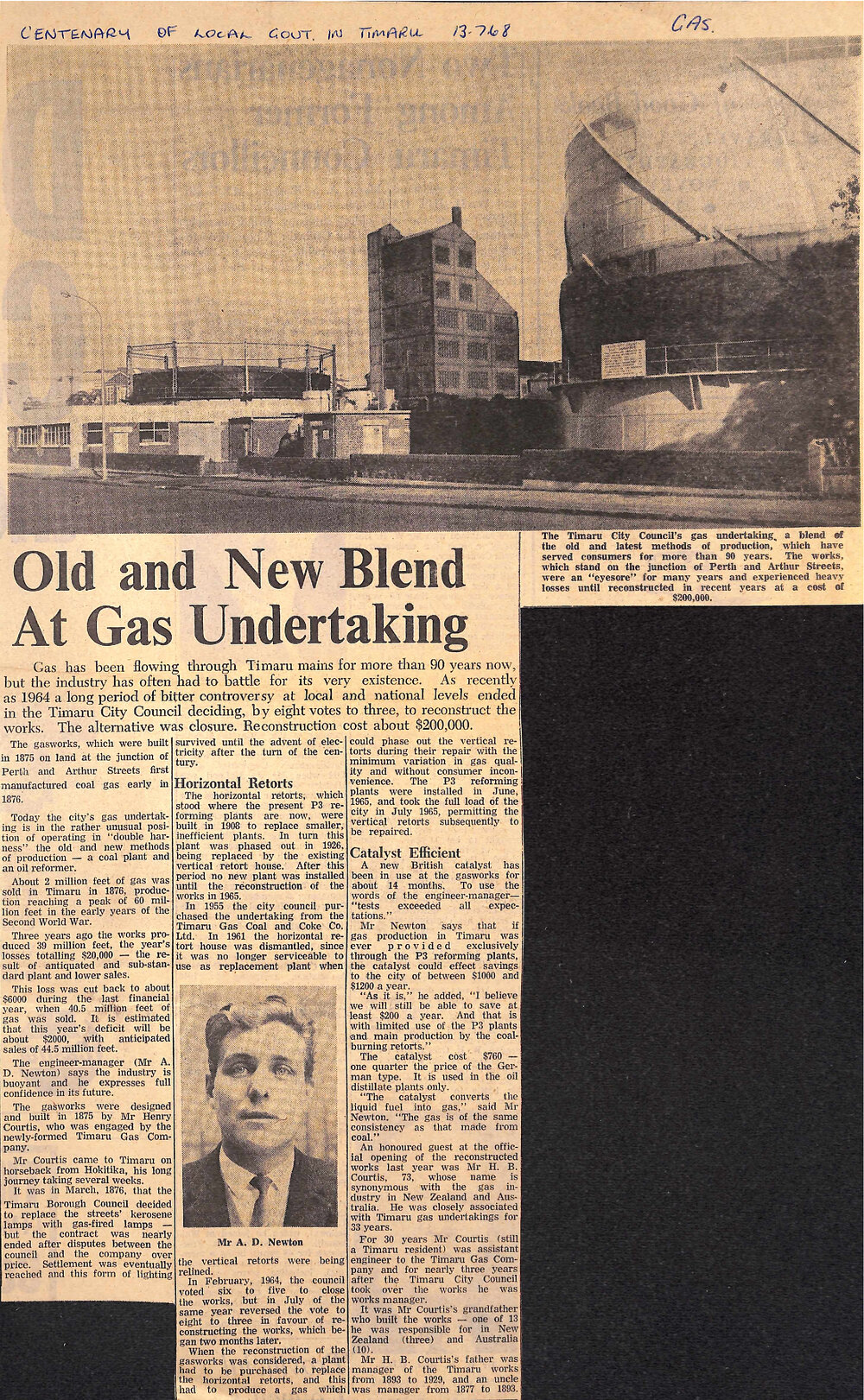 Old and New Blend At Gas Undertaking