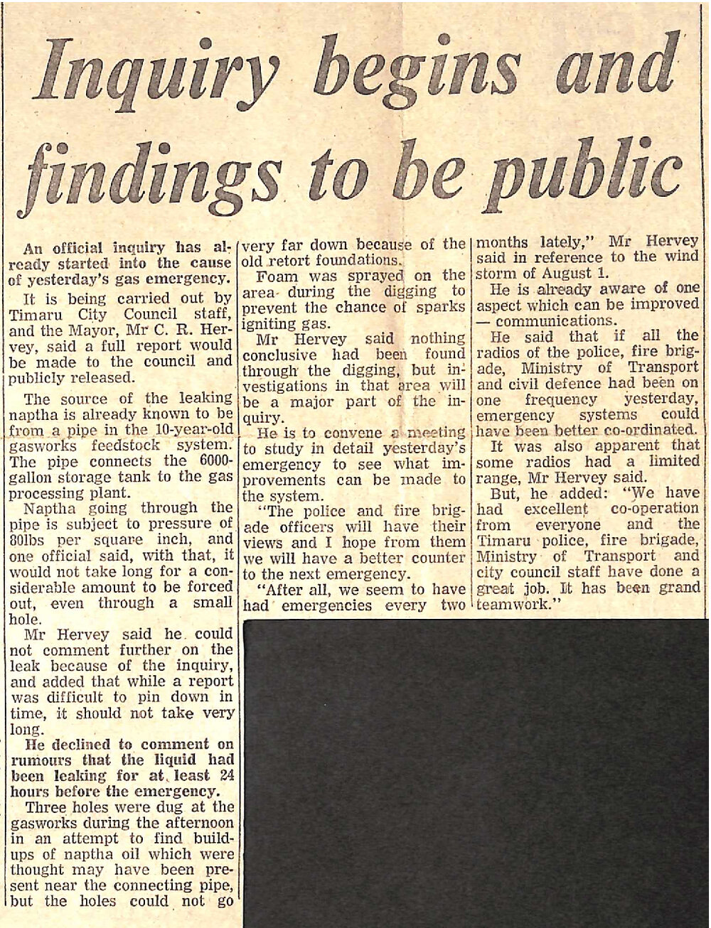 Inquiry begins and findings to be public