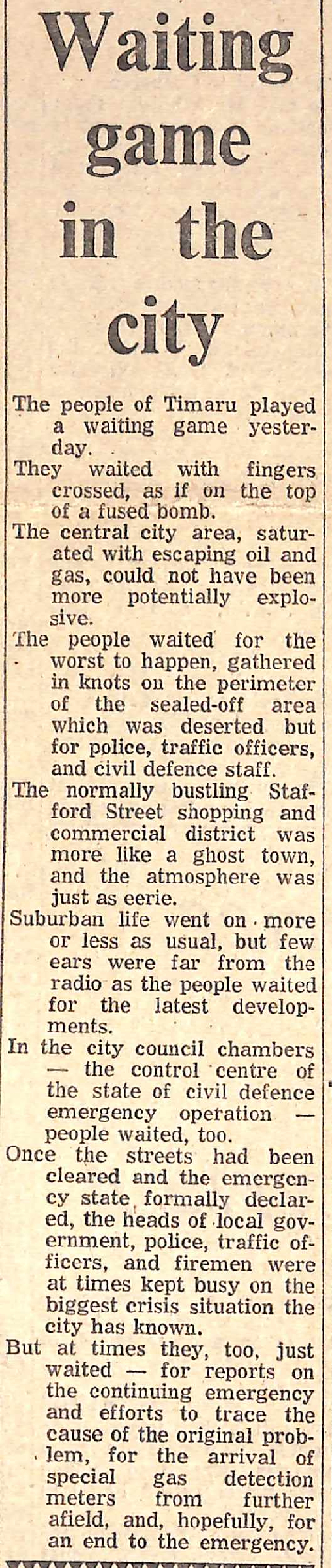 Waiting game in the city