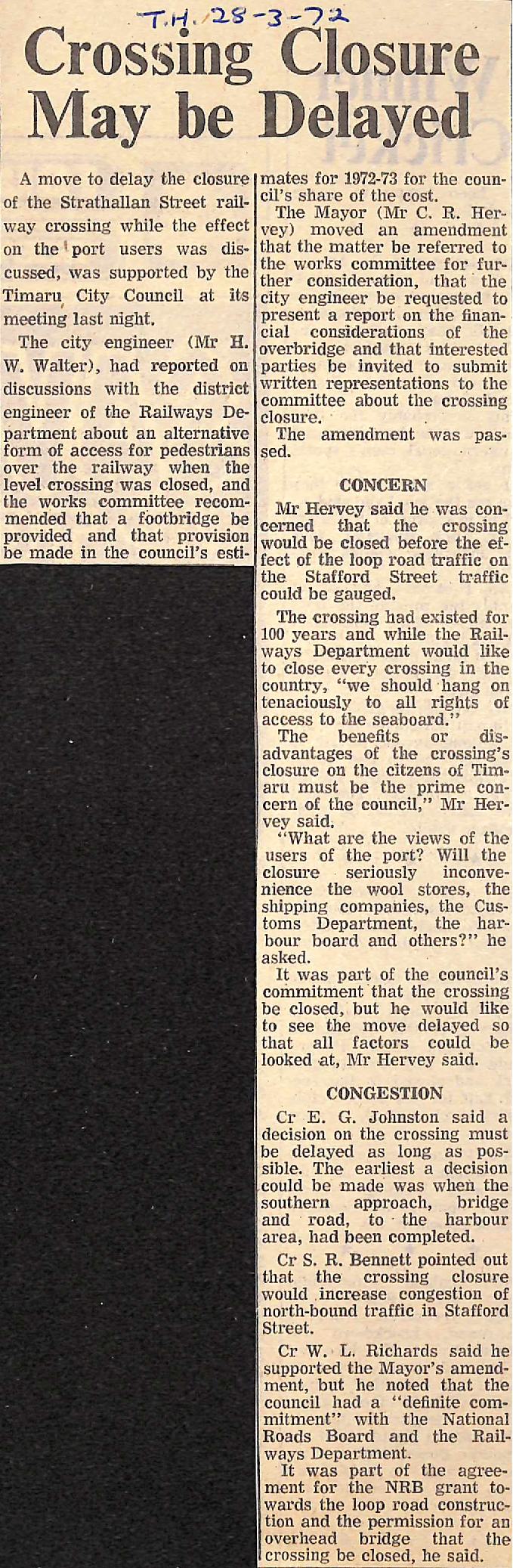 Crossing Closure May be Delayed