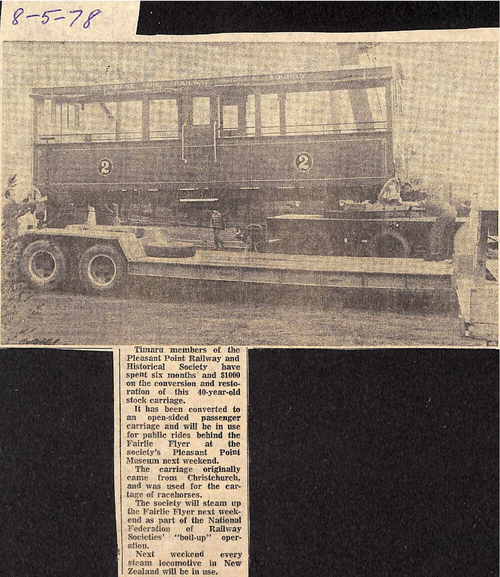 Restoration of stock carriage at Pleasant Point Museum