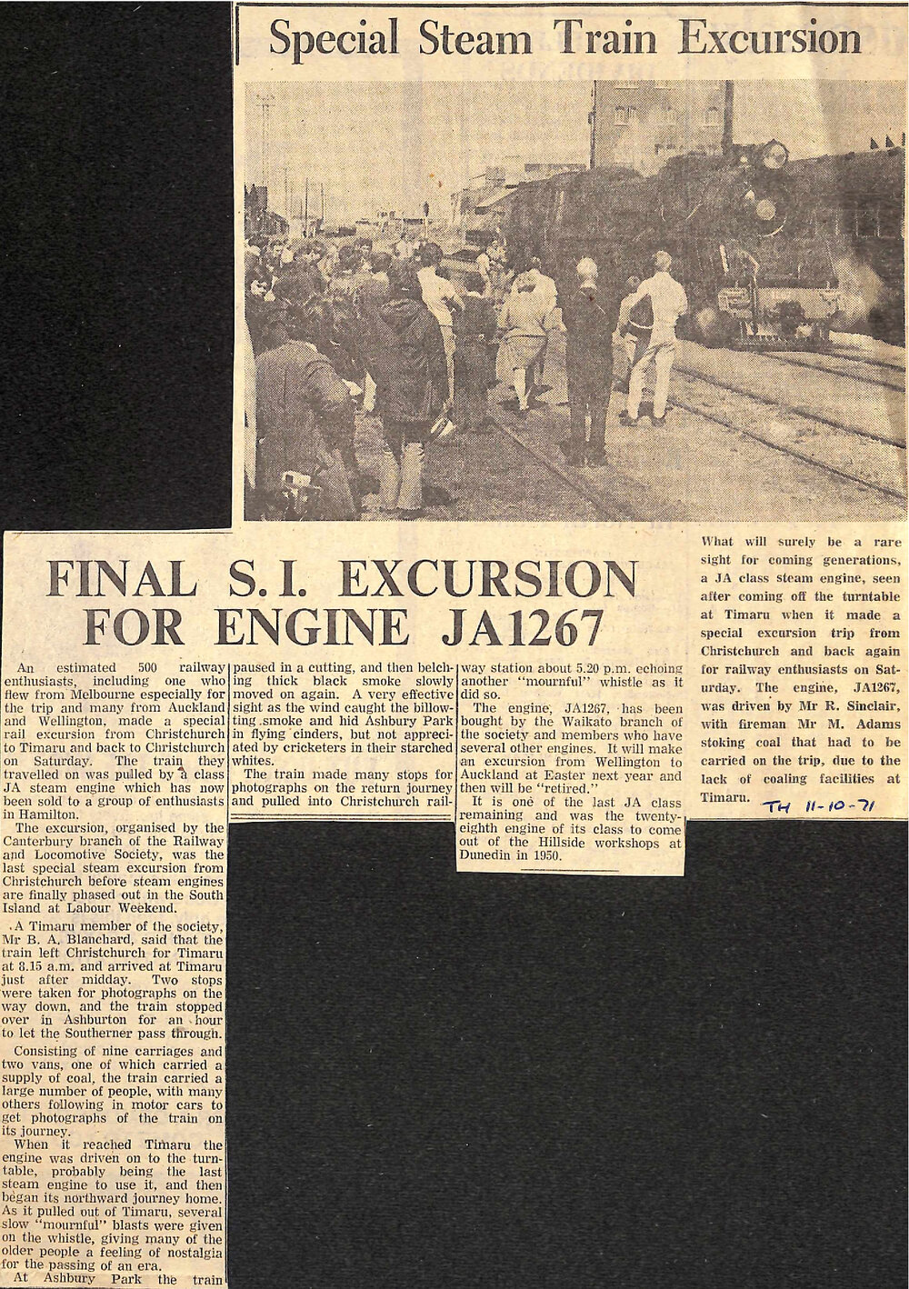 Special Steam Train Excursion: Final SI Excursion For Engine JA1267