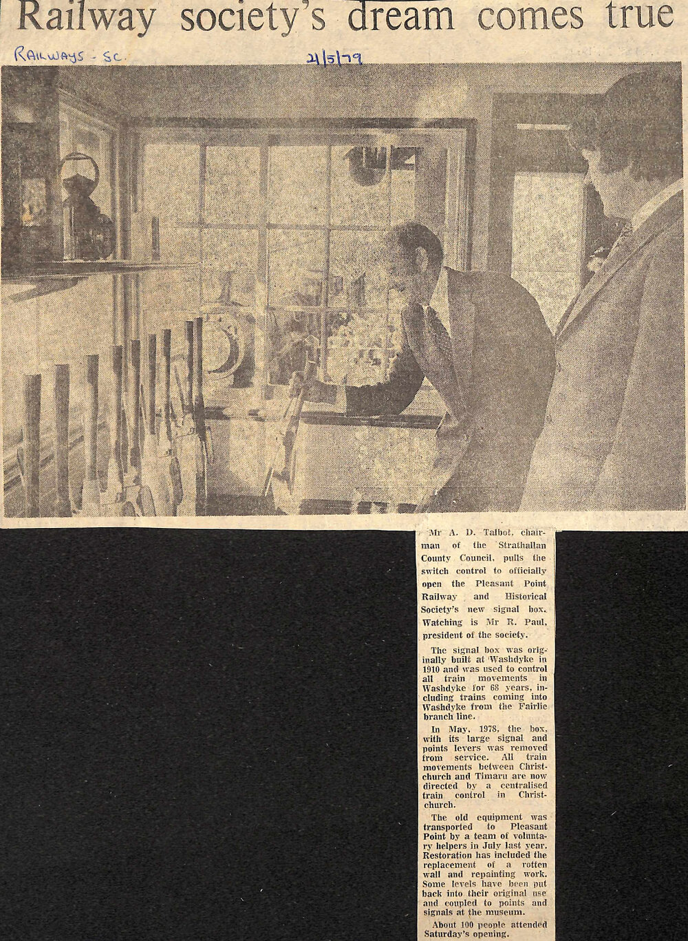 Railway society's dream comes true