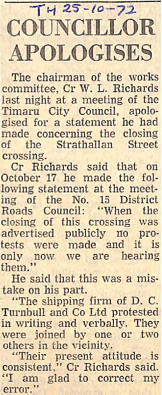 Councillor Apologises