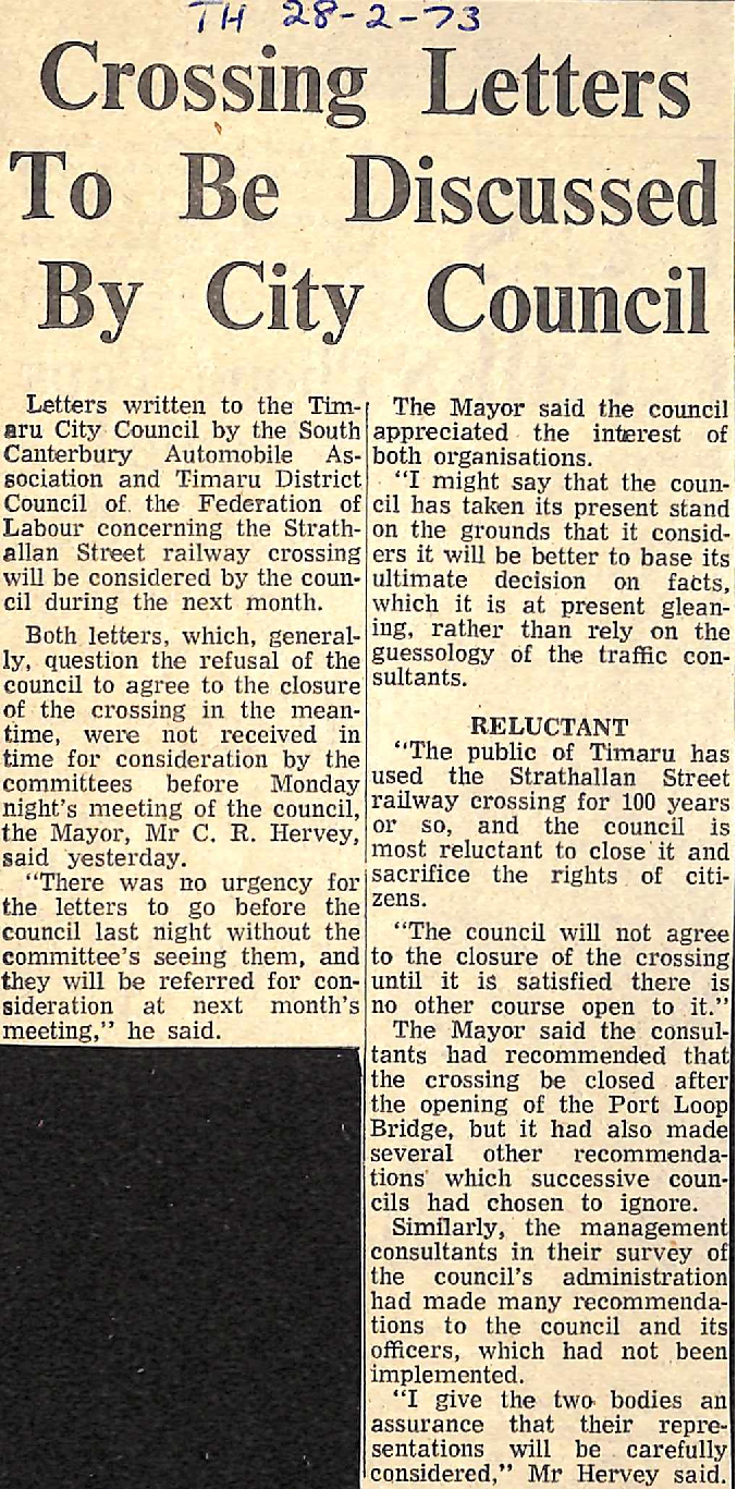 Crossing Letters To Be Discussed By City Council