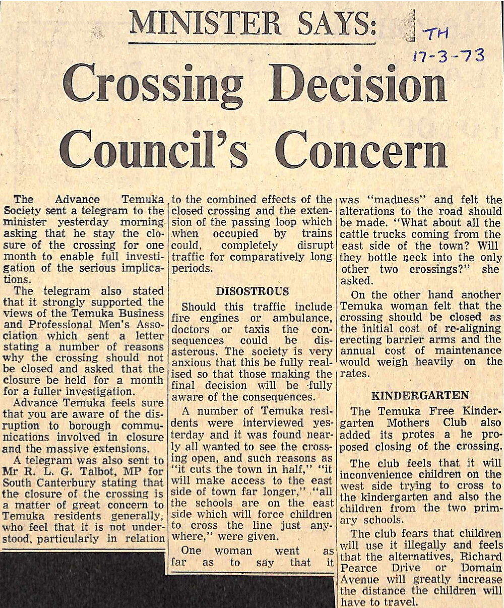 Minister Says: Crossing Decision Council's Concern