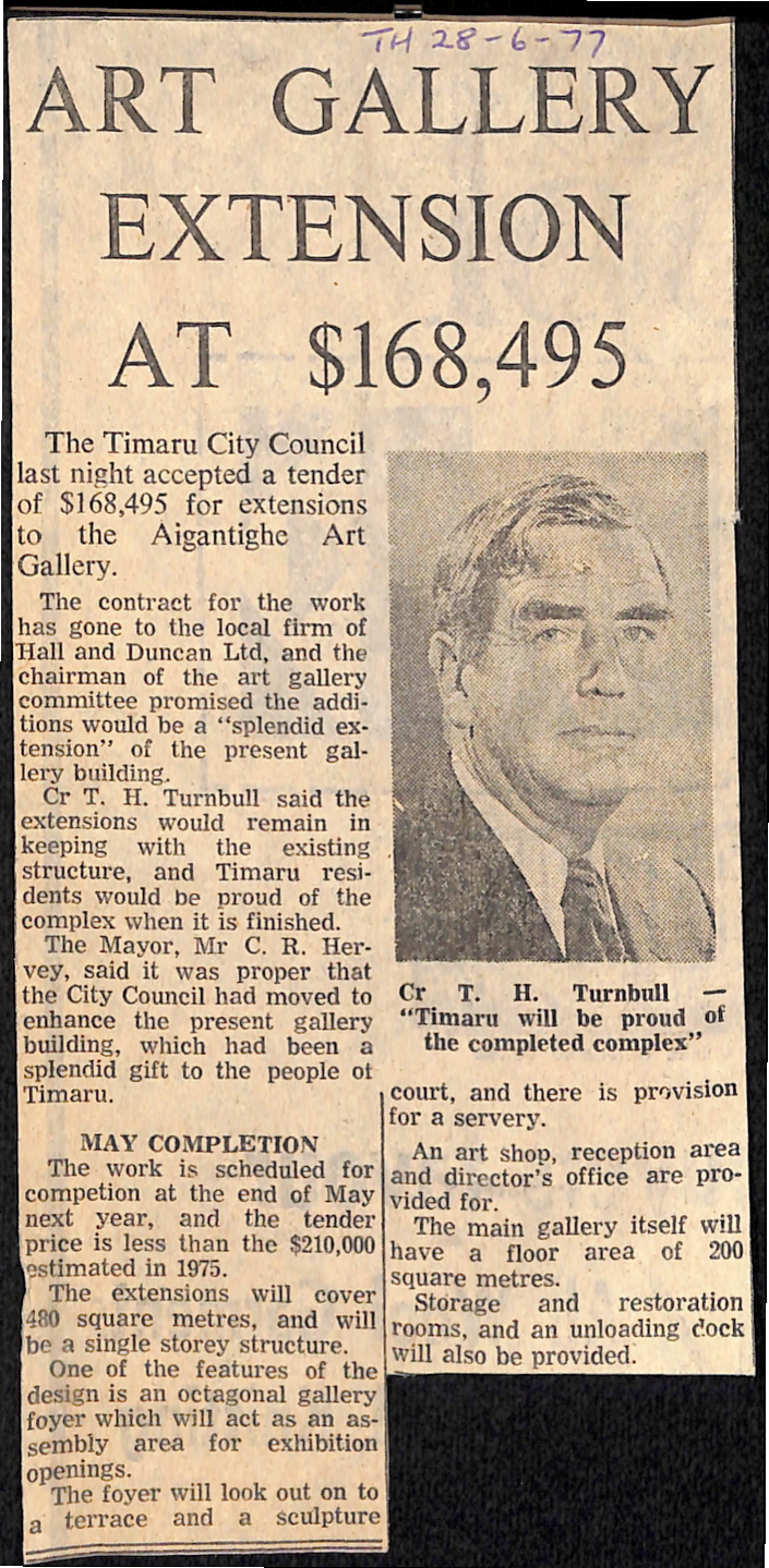 Art Gallery Extension at $168,495