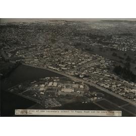 New school in Pages Road aerial view