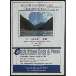 Mar 2012 South Canterbury Tramping Club newsletter
