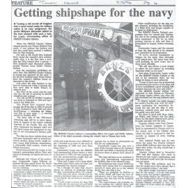 Getting shipshape for the navy
