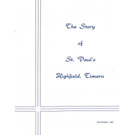 The story of St. Paul's Highfield, Timaru