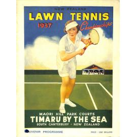 New Zealand Lawn Tennis Championships 1937: Maori Hill Park courts, Timaru by the Sea, South Canterbury New Zealand